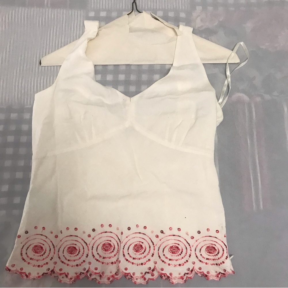 Ann Taylor Embroidered Summer Top